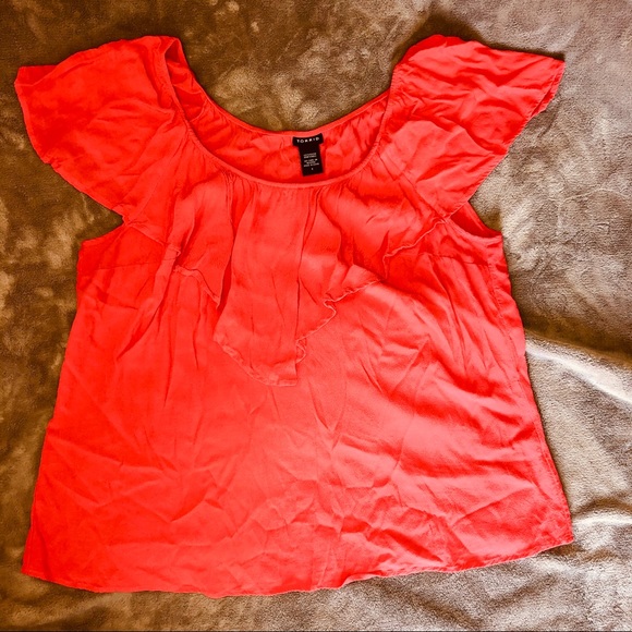 Torrid 1X Ruffle Front Top - Picture 3 of 9
